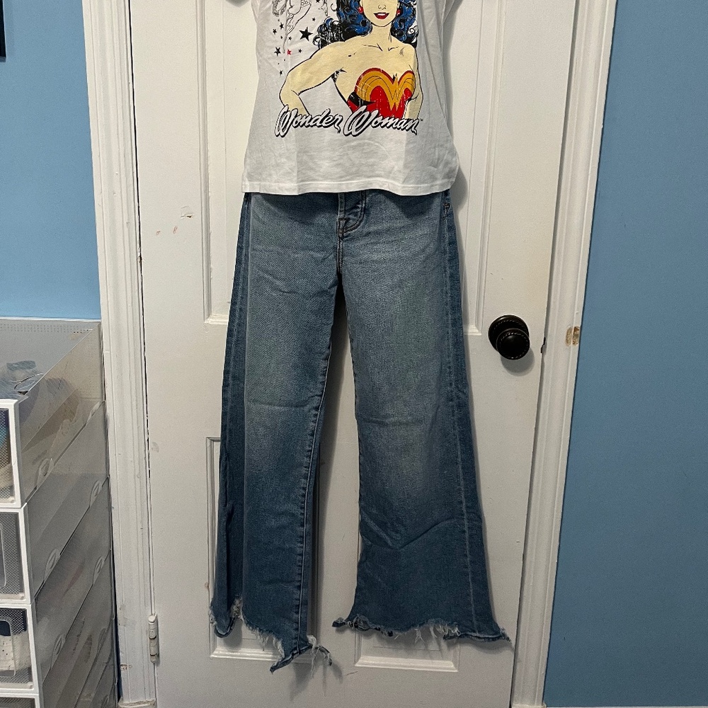 7 For All Mankind Wide Leg Jeans - 25